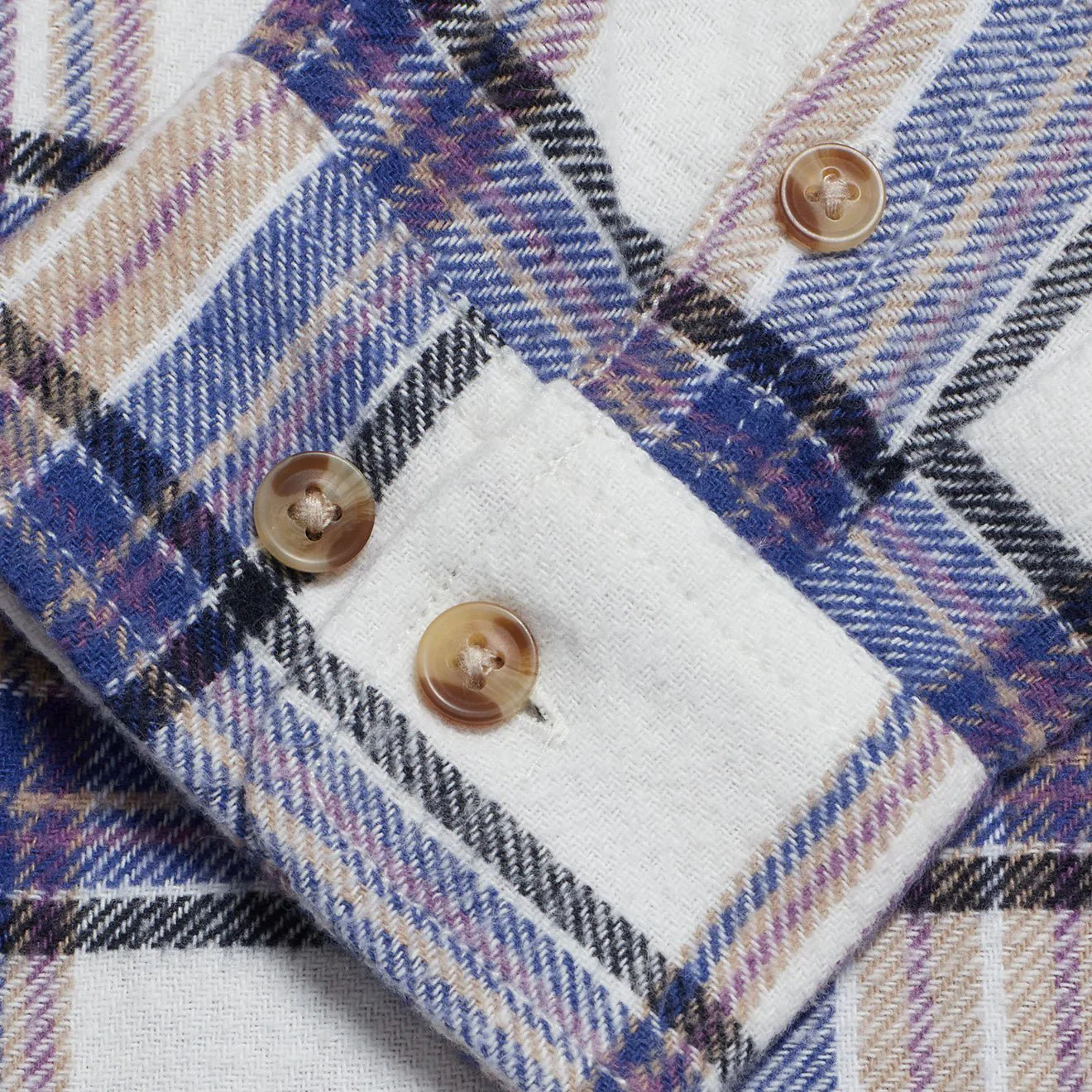 Obey Max Flannel Shirt Unbleached Multi - Image 4