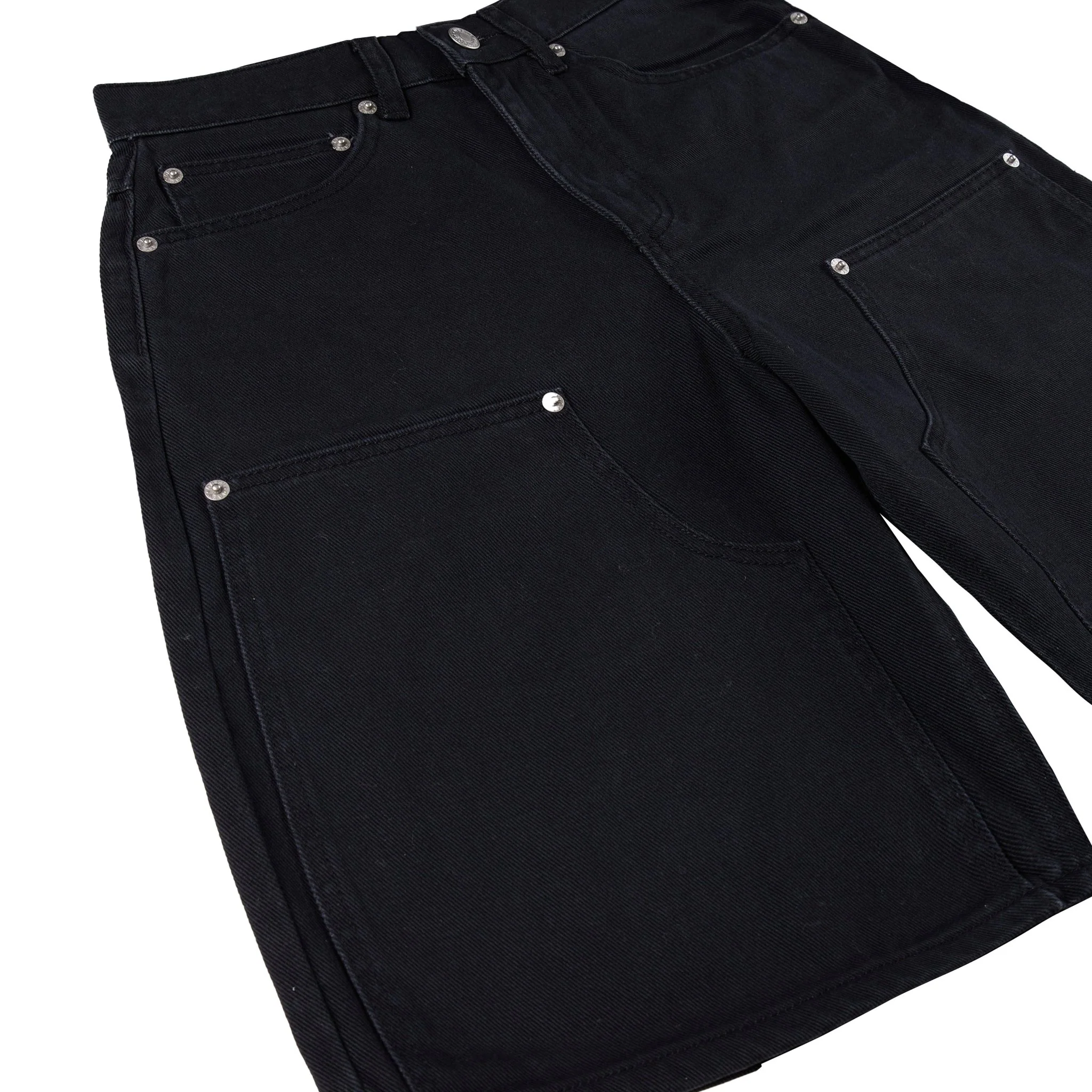 Obey Womens Shift Panel Short Digital Black Faded Wash - Image 4