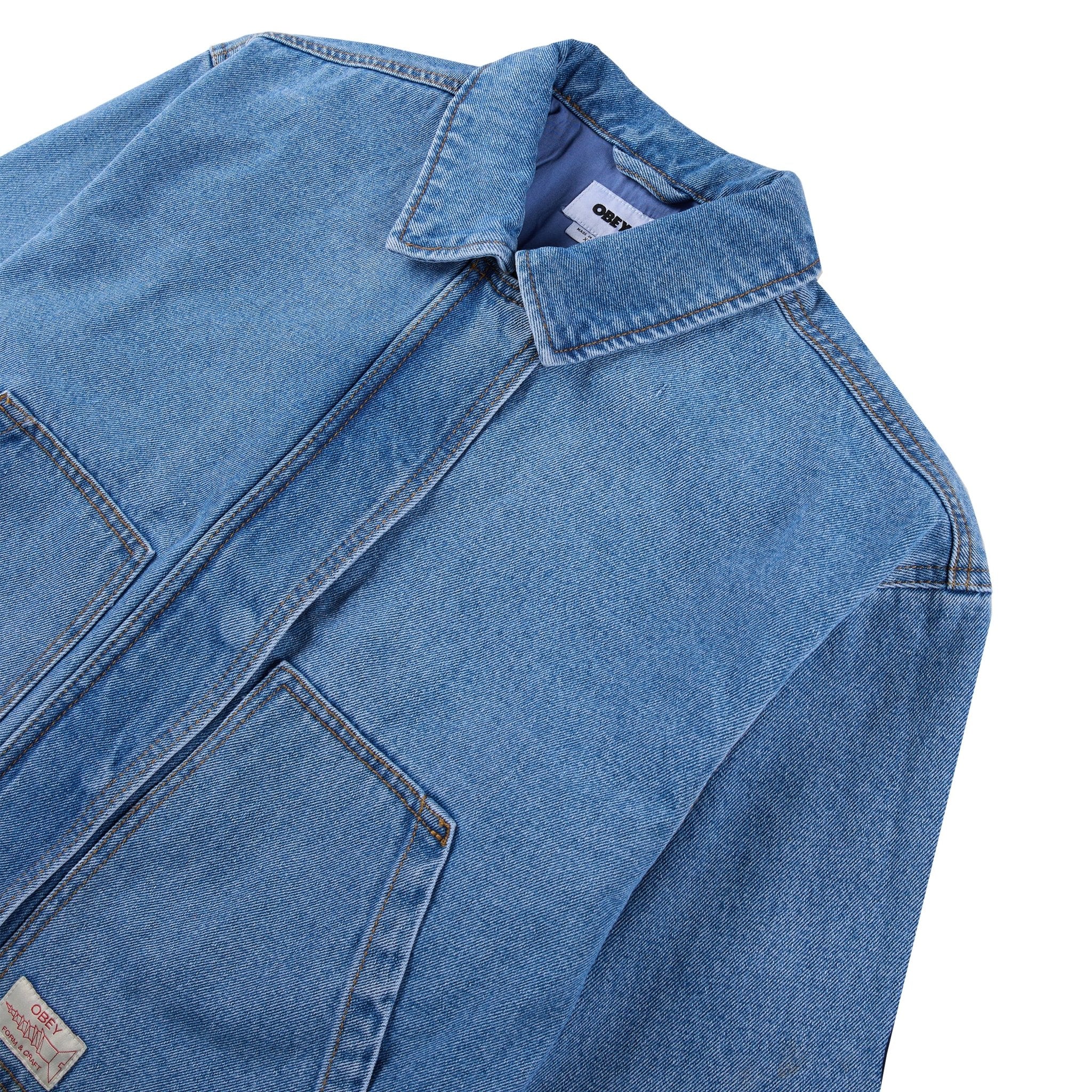 Obey Womens Sybil Jacket Light Indigo - Image 3