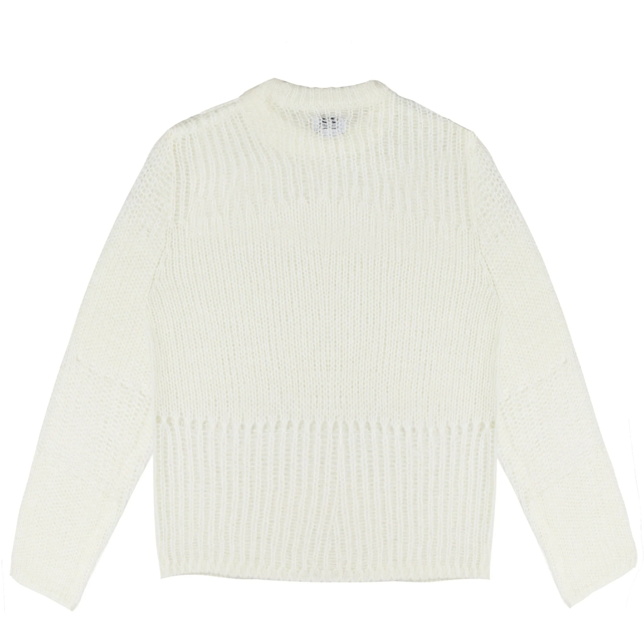 Obey Womens Trivia Open Knit Sweater Cream - Image 2