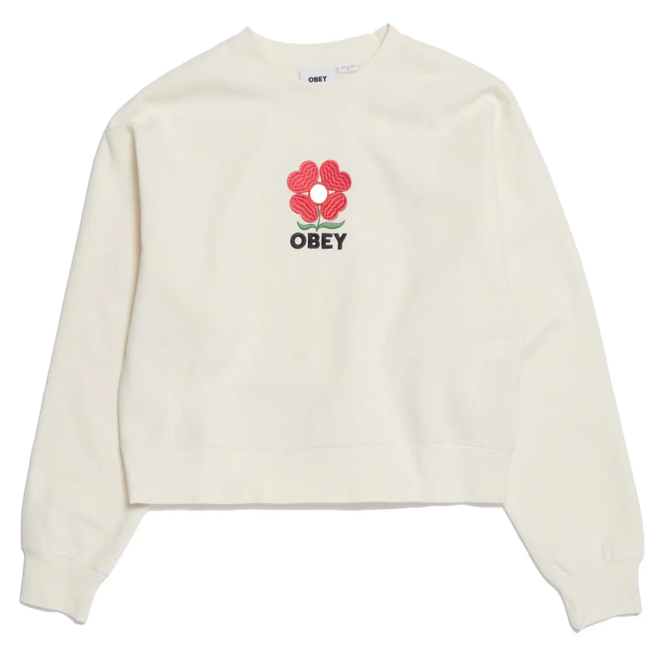 Obey Womens Amelia Crew Unbleached