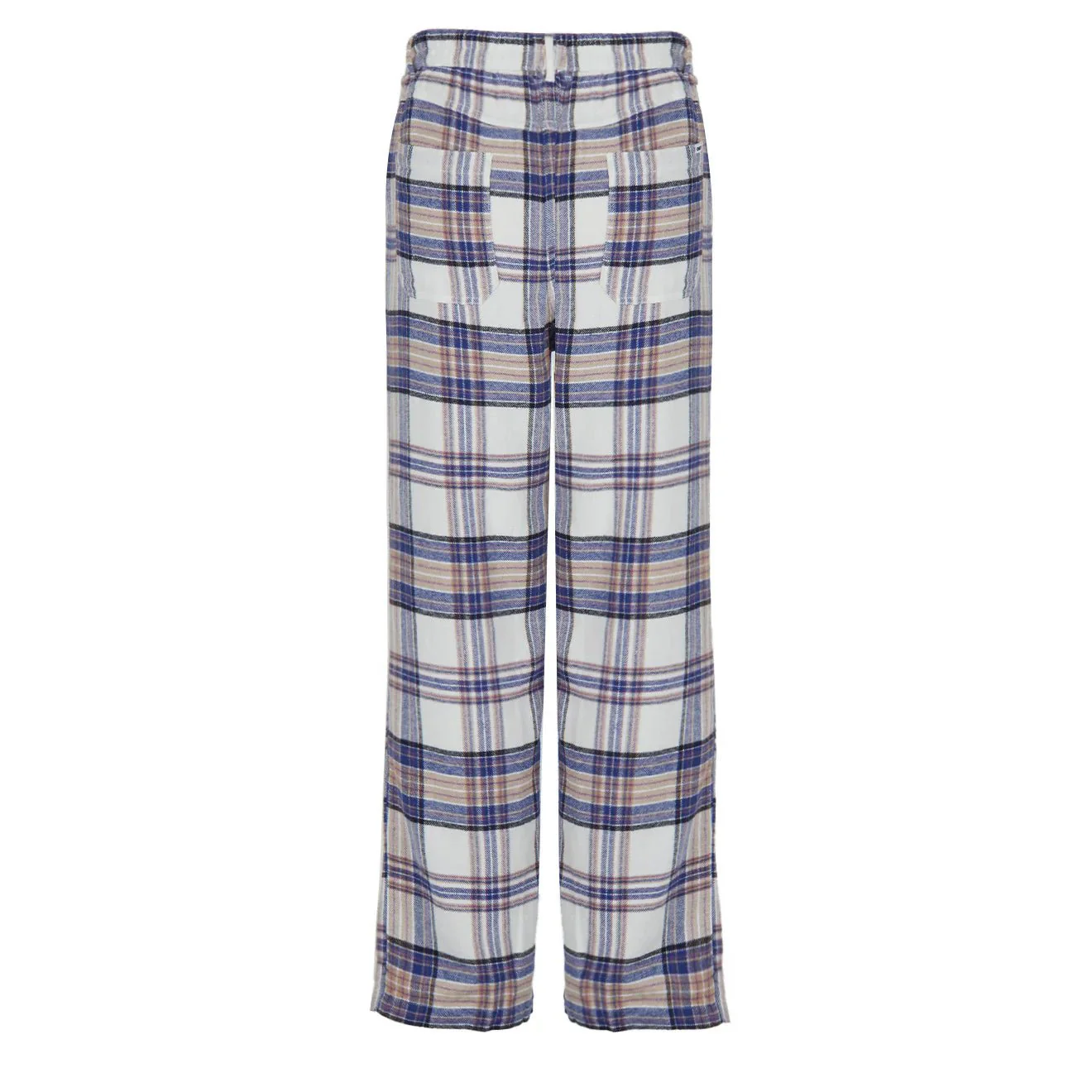 Obey Womens Max Plaid Pants Unbleached Multi - Image 2