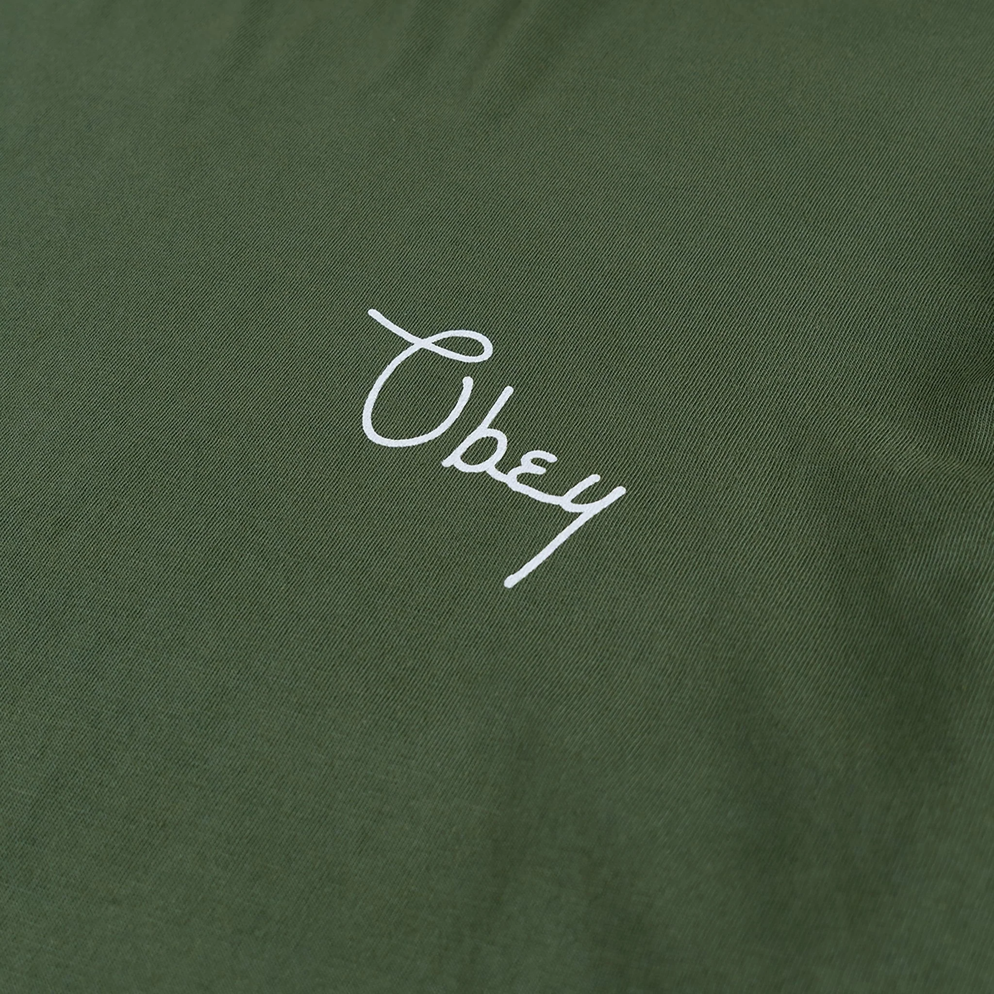 Obey Womens Scripty Cities Bronze Green - Image 5