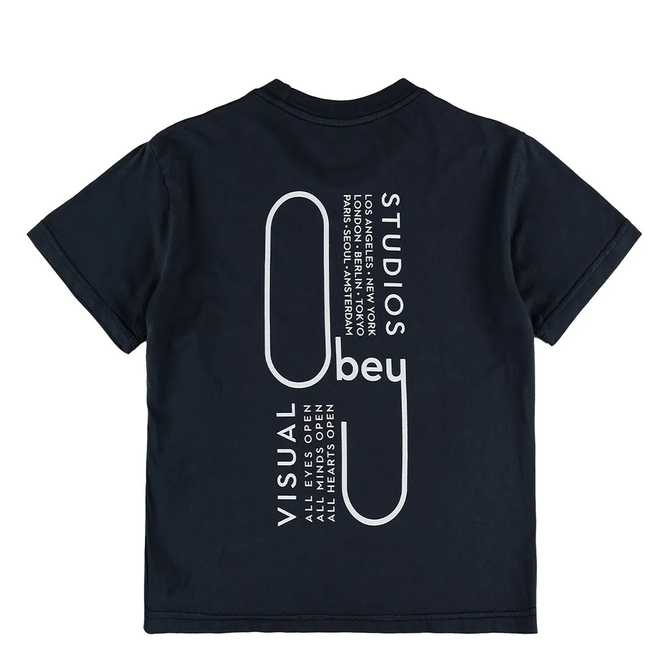 Obey Womens Visual Studios Tee Black - Image 2