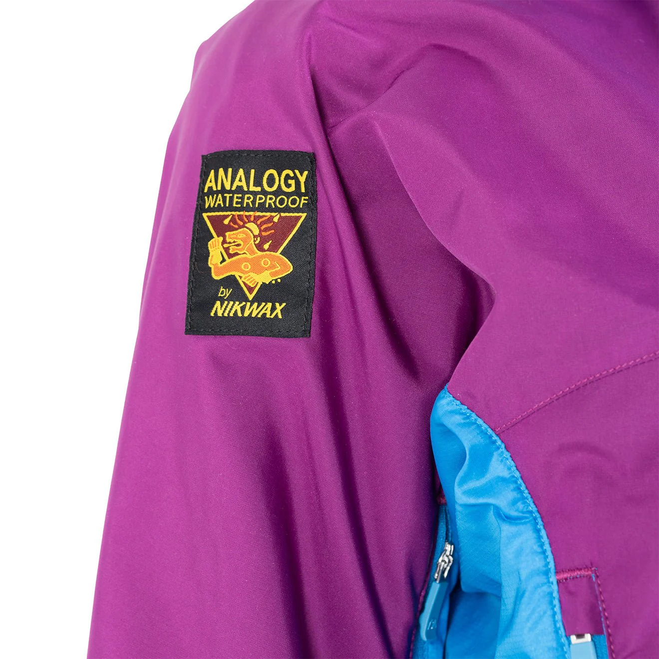 Paramo Womens Velez Jacket Foxglove / Neon Blue - Image 3