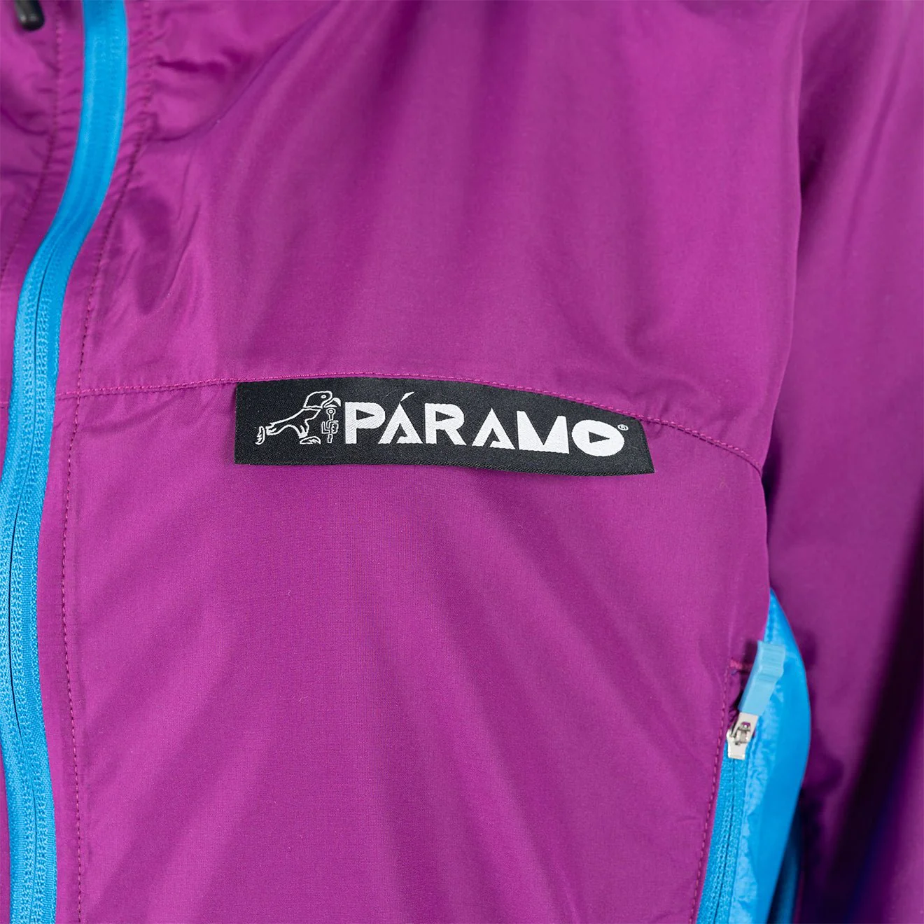 Paramo Womens Velez Jacket Foxglove / Neon Blue - Image 6