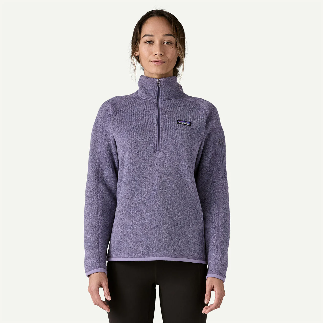 Patagonia Womens Better Sweater 1/4 Zip Concrete Purple - Image 2