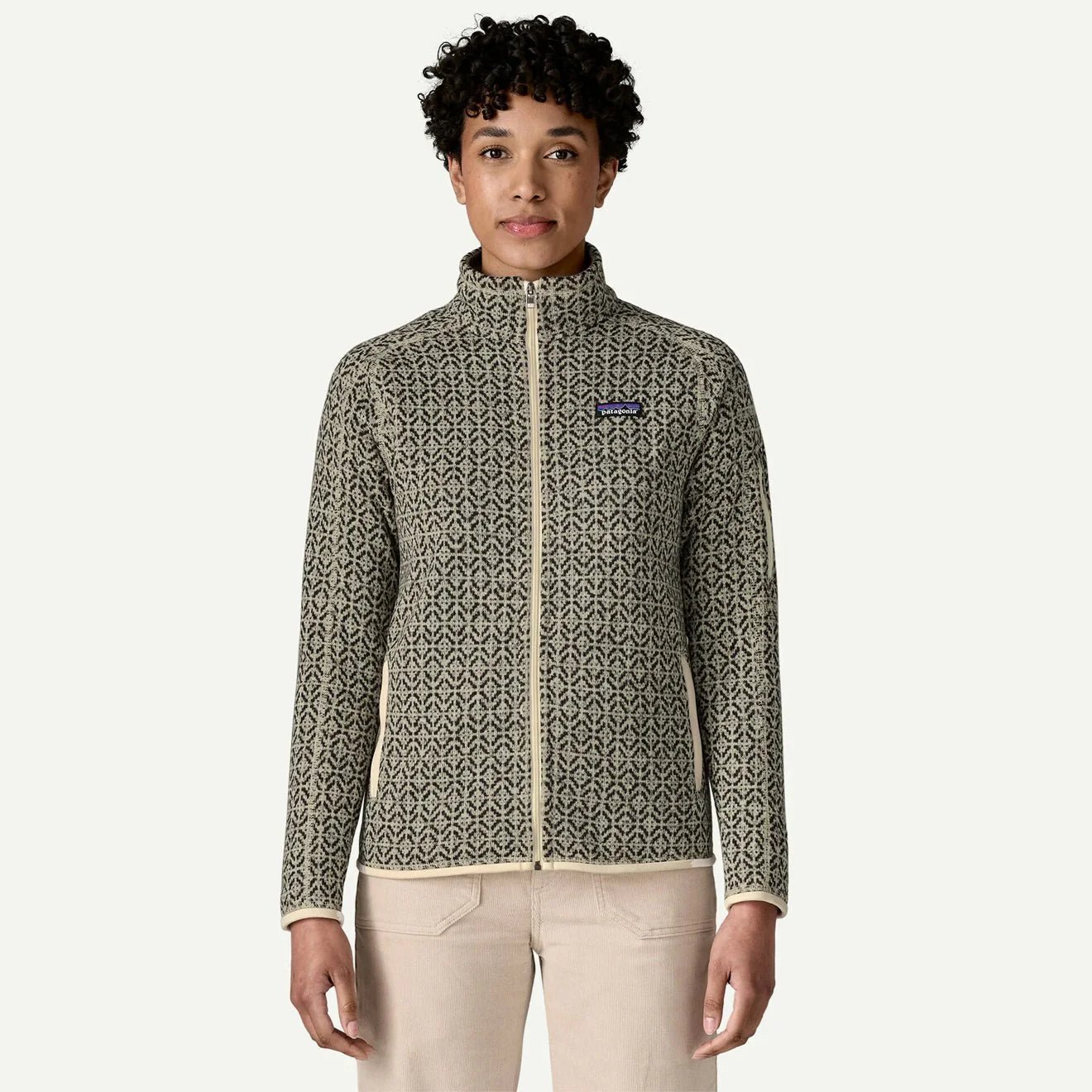Patagonia Womens Better Sweater Fleece Jacket Scales Natural - Image 3