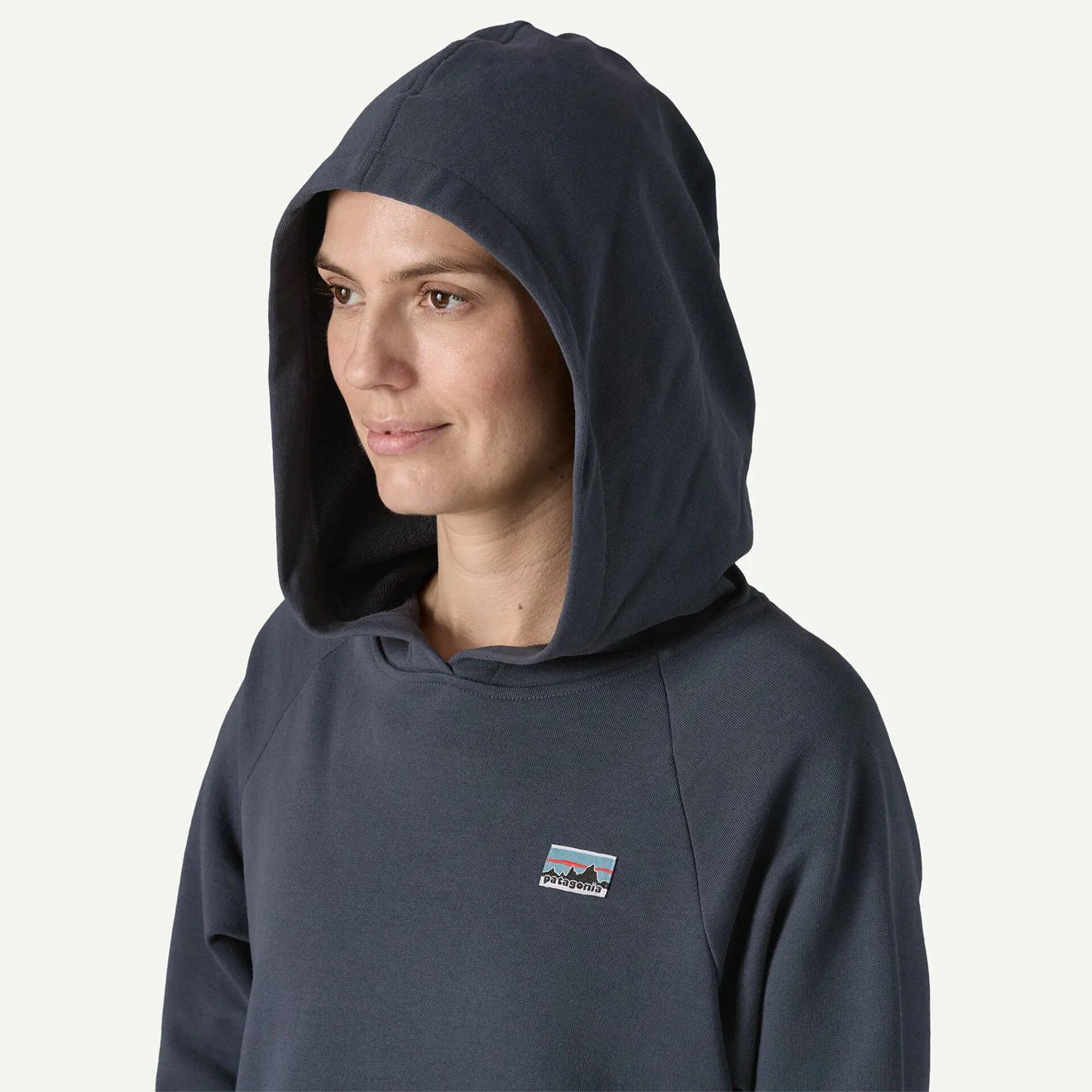 Patagonia Womens Regenerative Organic Certified Cotton Essential Hoody Wool White - Image 4