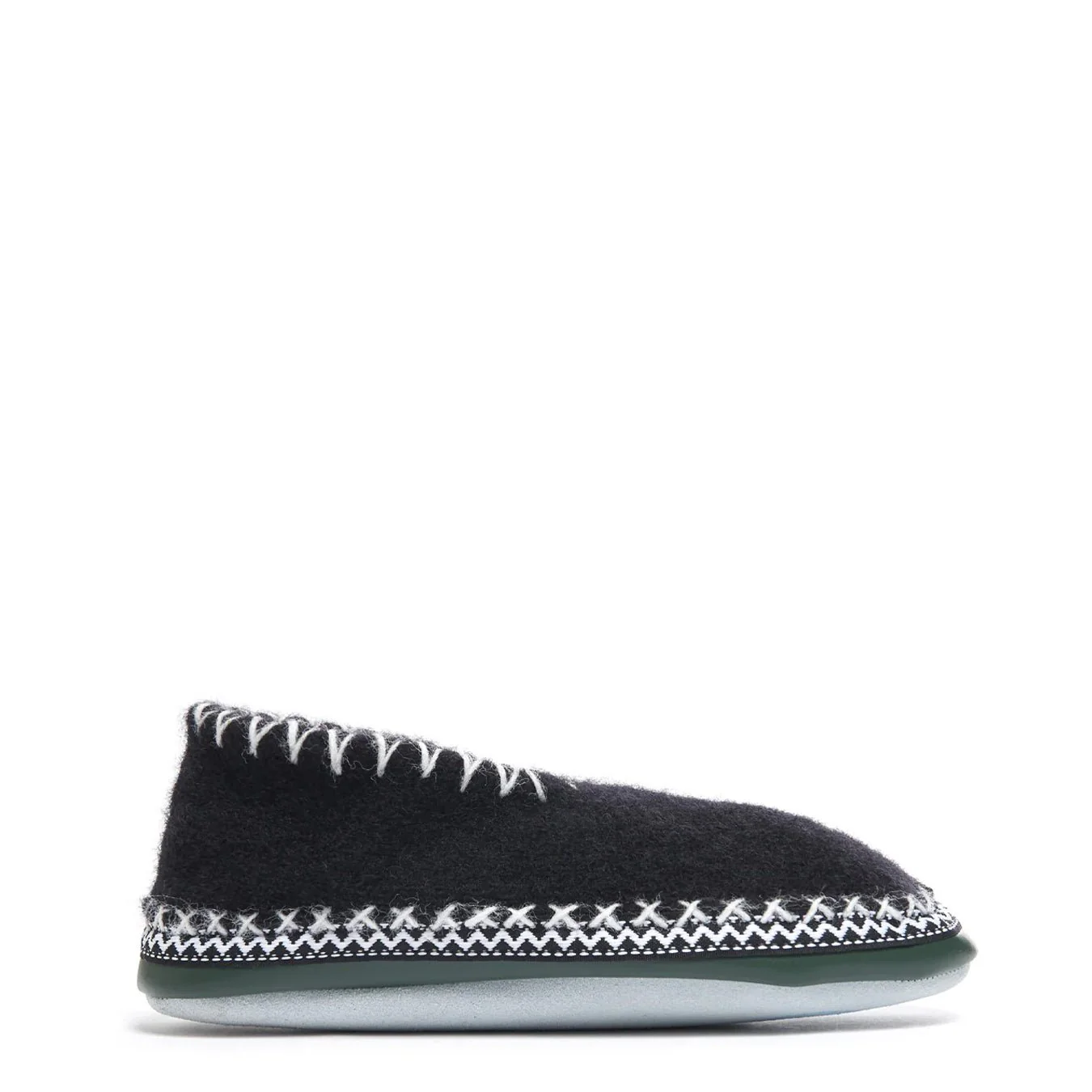 Plakolm Womens Wool Slipper Black