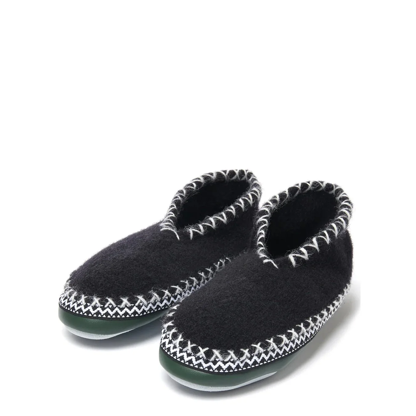 Plakolm Womens Wool Slipper Black - Image 2