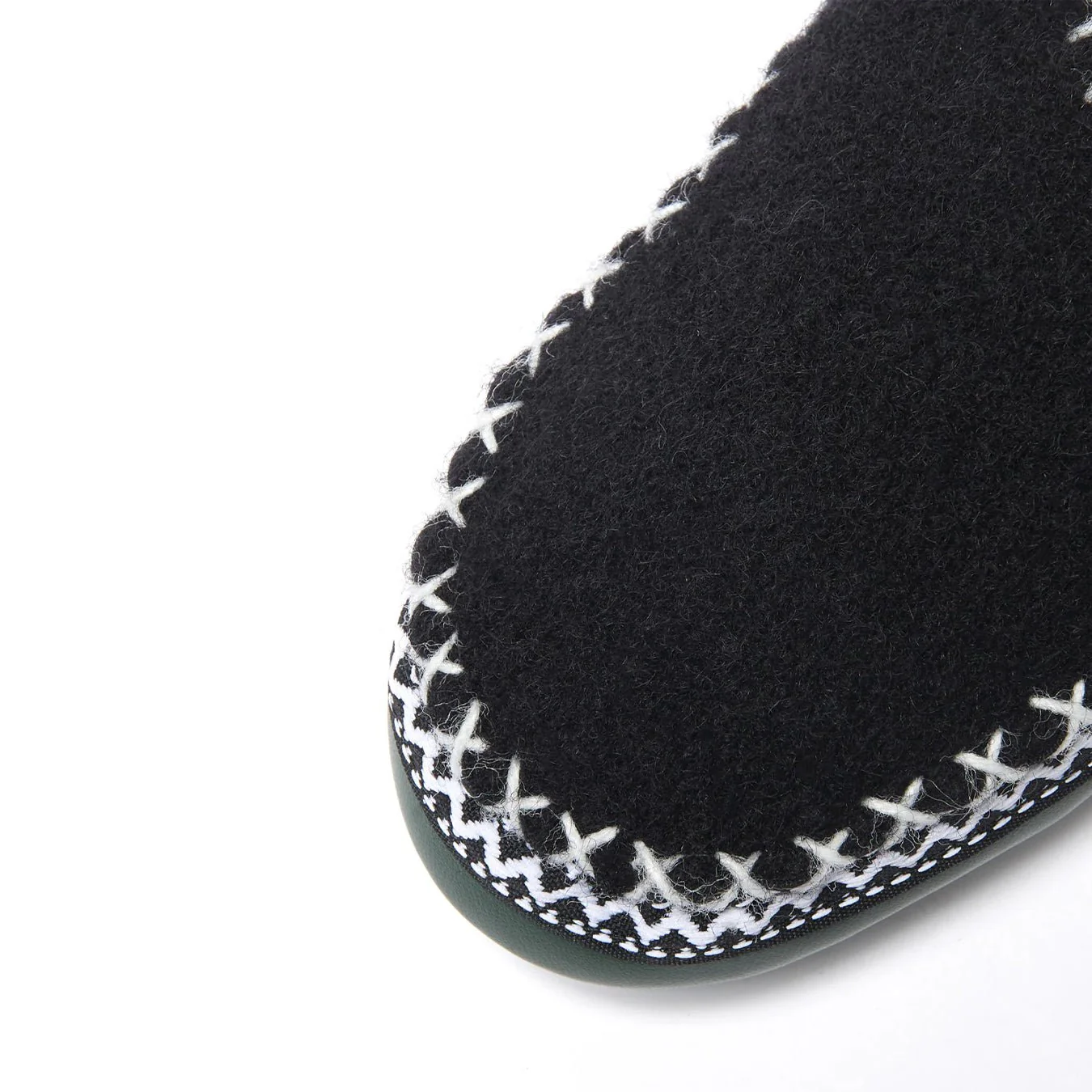 Plakolm Womens Wool Slipper Black - Image 4