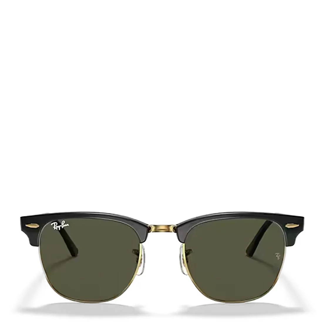 Ray-Ban RB3016 W0365 51 Clubmaster Classic Sunglasses Polished Black / Gold