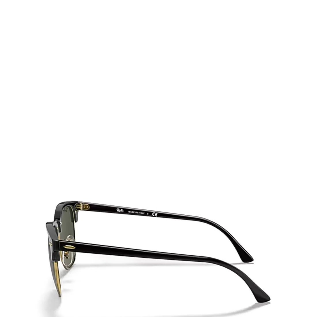 Ray-Ban RB3016 W0365 51 Clubmaster Classic Sunglasses Polished Black / Gold - Image 3
