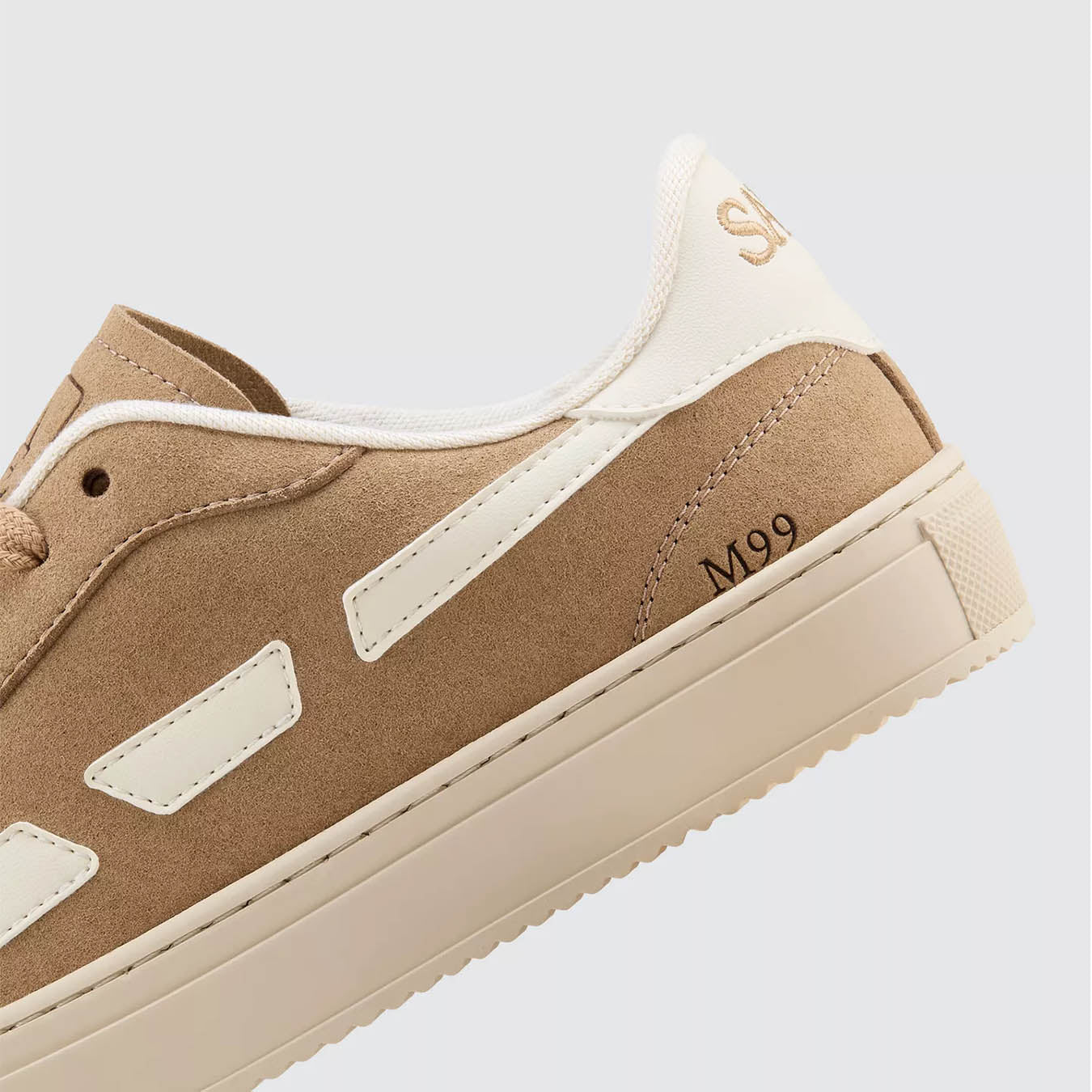 Saye Womens M99 City Trainers Beige - Image 5