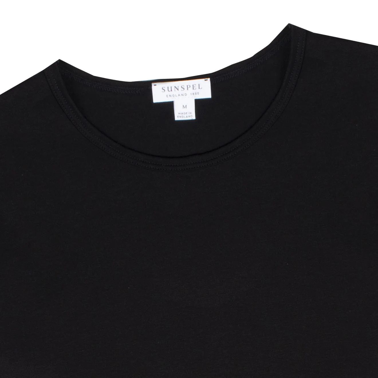 Sunspel Womens Classic T-Shirt Black - Image 2