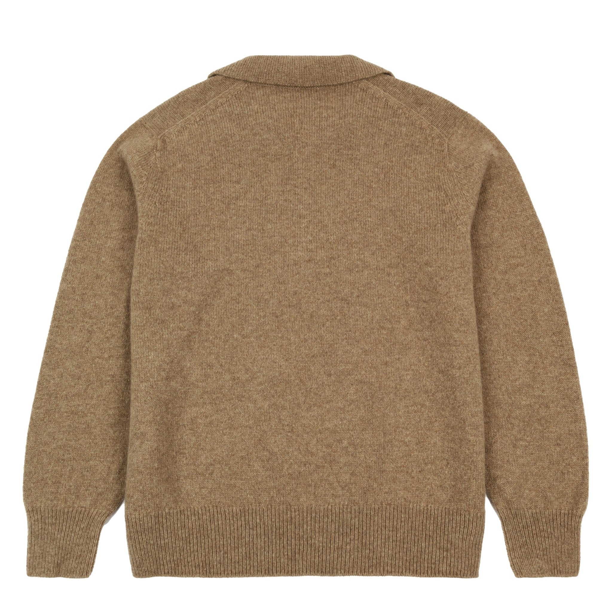 Sunspel Womens Lambswool Polo Mink - Image 2