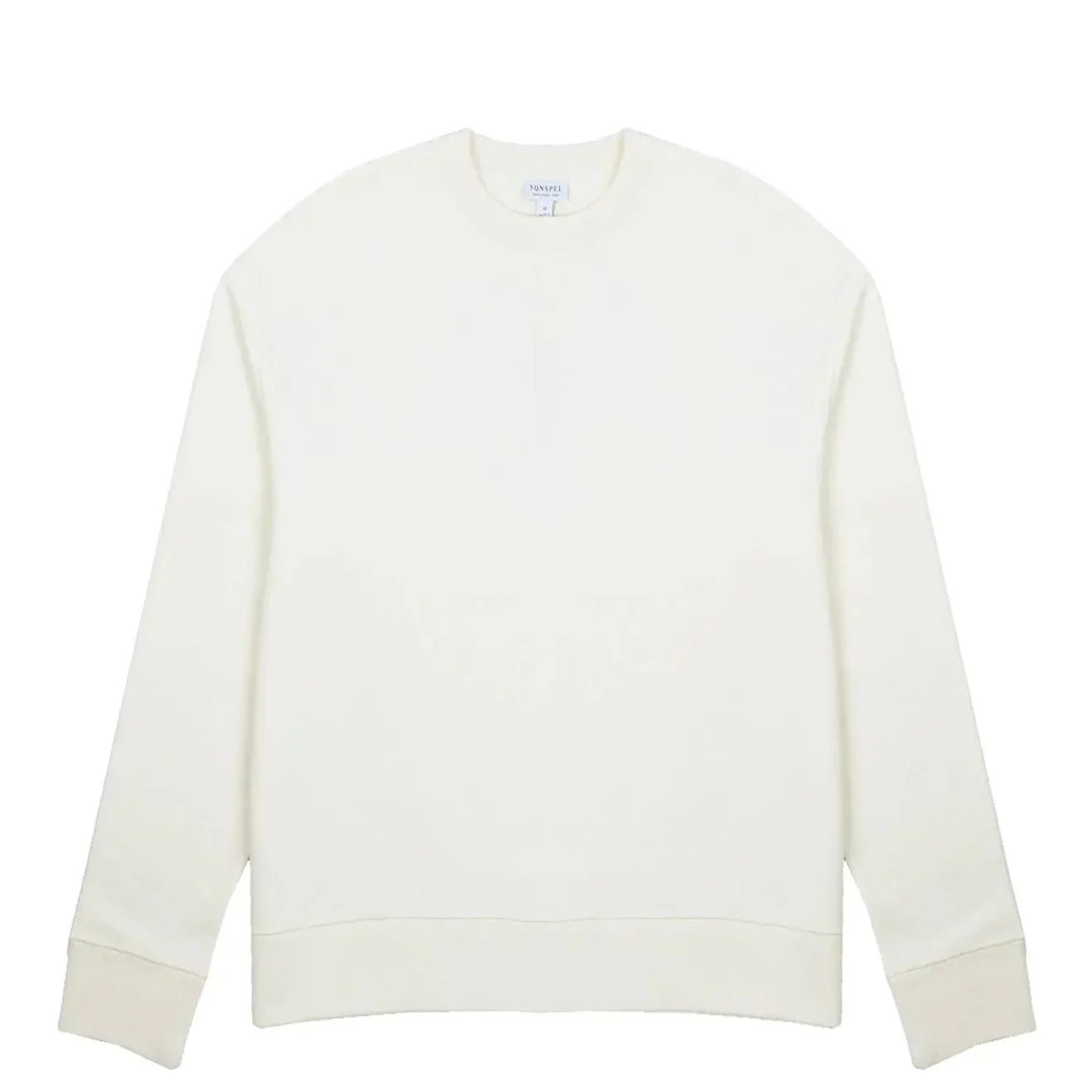 Sunspel Womens Loopback Sweatshirt Archive White