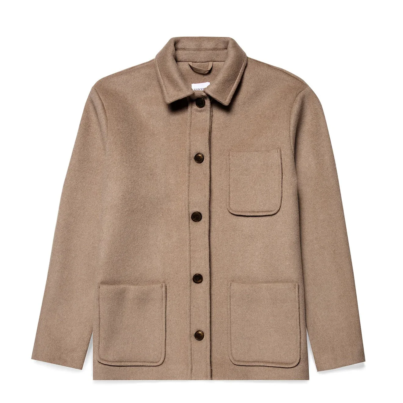 Sunspel Womens Twin Pocket Jacket Light Camel