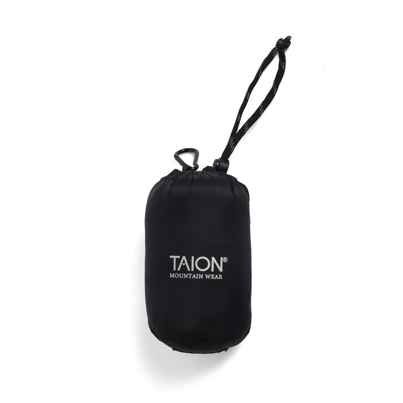 Taion Womens Volume Hood Down Coat Long Outer Black - Image 3