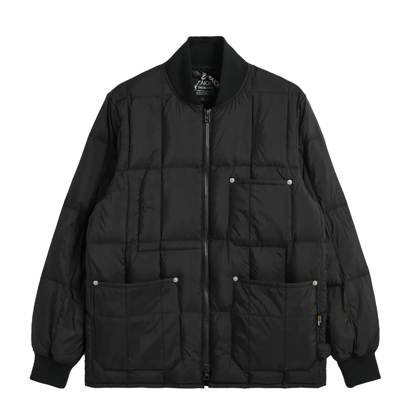 Taion Work W-Zip Lib Down Jacket Black